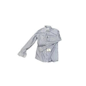 New Eton Men's Slim Fit Navy Blue Dress Shirt 15.5" Collar 39 EU Size